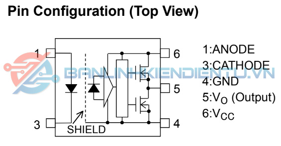 Sơ đồ chân TLP155E