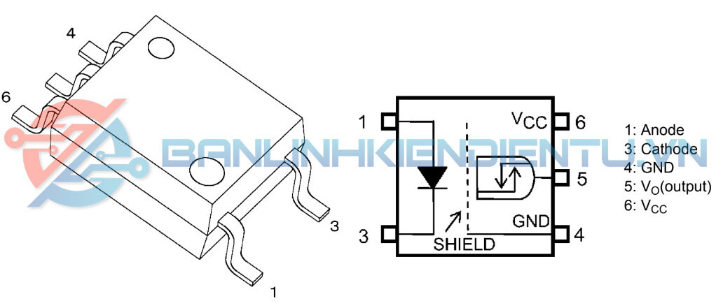 Sơ đồ chân TLP2355