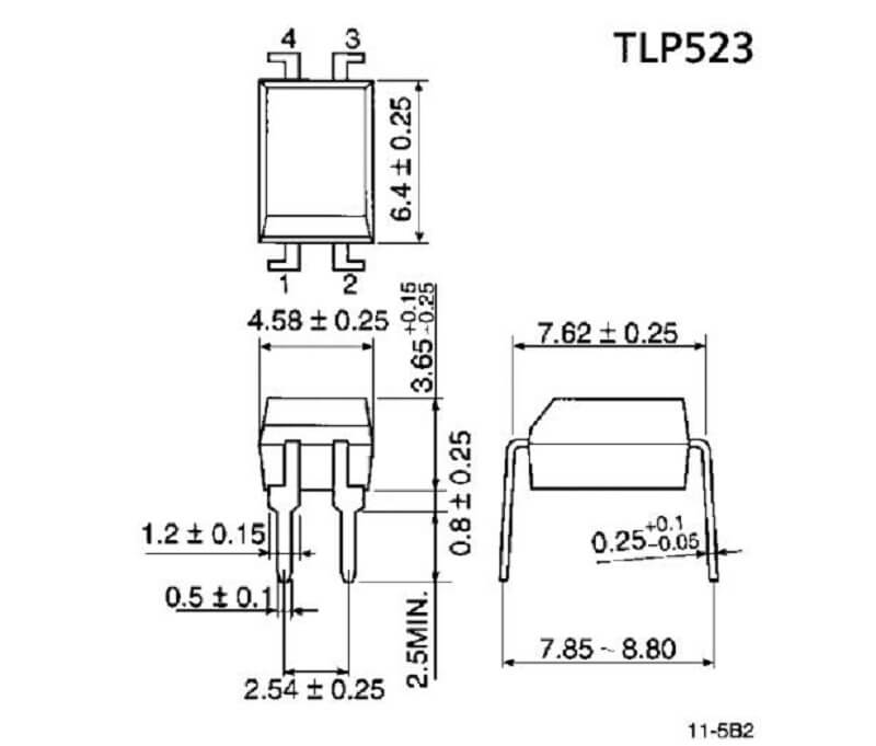 Kich thước TLP523-1