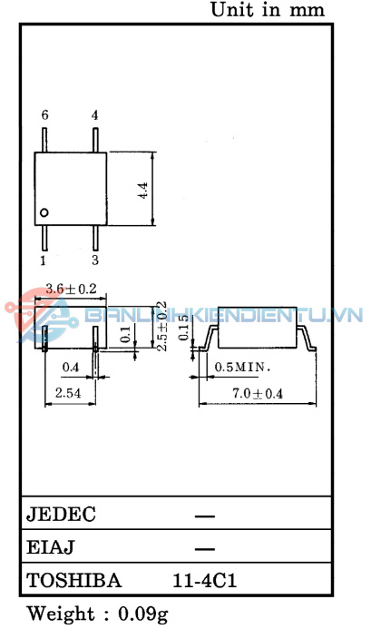 Kích thước TLP181