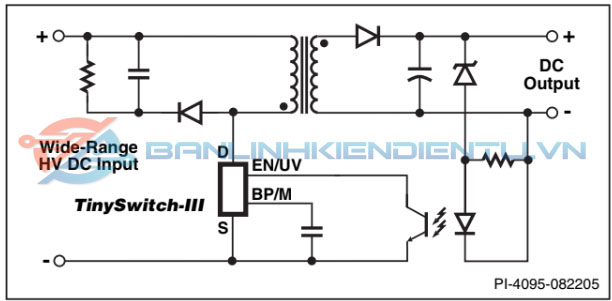 Mạch ứng dụng TNY277PN