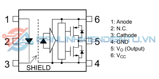 Sơ đồ chân TLP5754