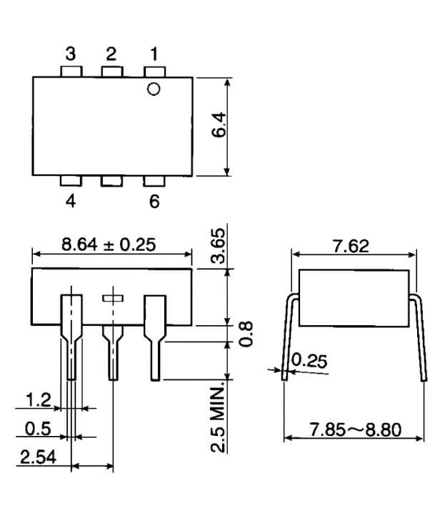 Kích thước TLP665G