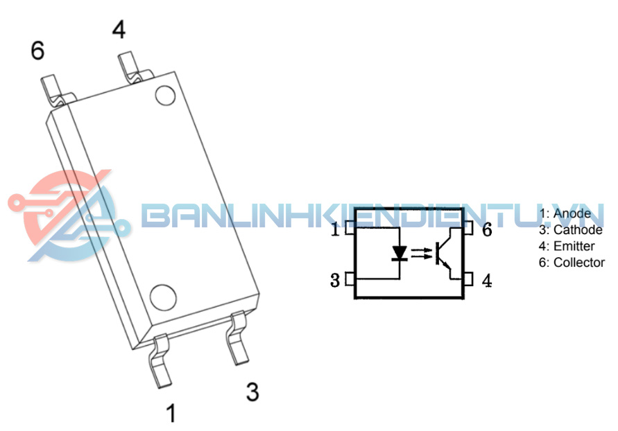 Sơ đồ chân TLP383