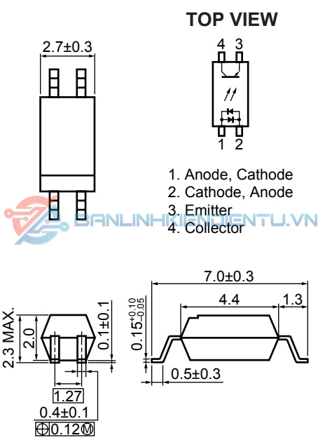 Kích thước TLP2805-1