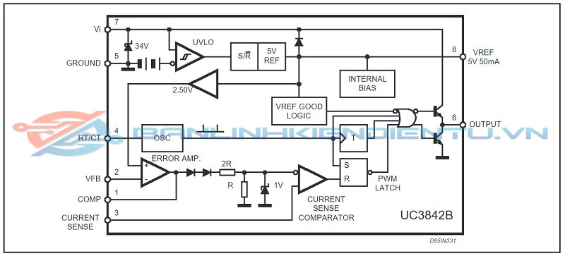 Sơ đồ cấu tạo UC2844BN