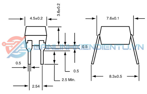 Kích thước PC922 dip4