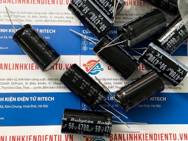 4700uf 50v rubycon 18x35mm