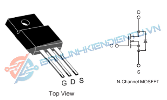 sơ đồ chân 9NM60N