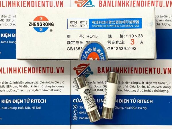 Cầu Chì Sứ 380V 3A 10x38mm