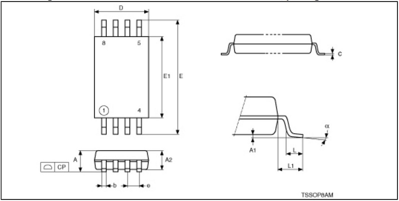 Kích thước chân IC 402WP