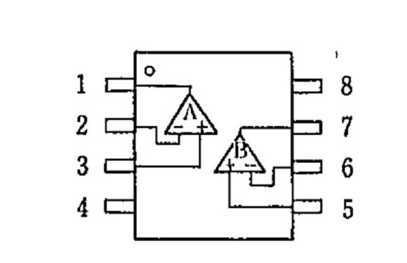 Sơ đồ chân IC NJM2114