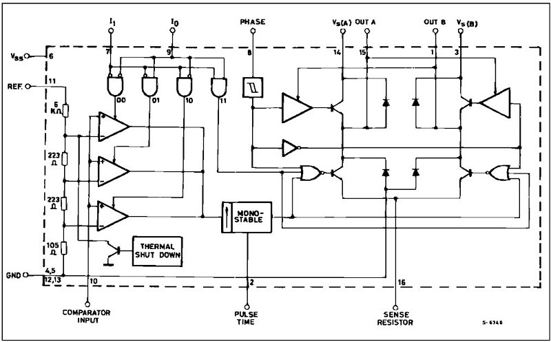 Sơ đồ khối cấu tạo IC PBL3717A