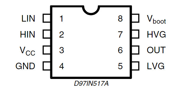 Sơ đồ chân L6388ED