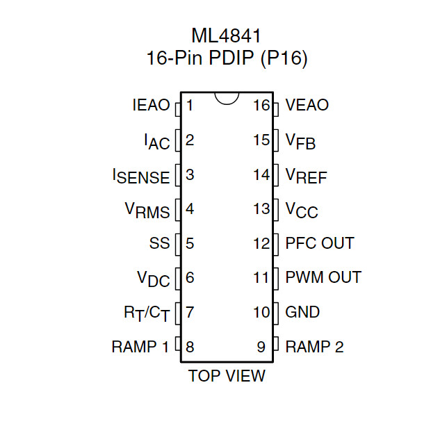 Sơ đồ chân ML4841CP
