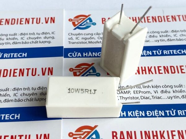 Điện trở sứ 10W 5.1R chân đứng