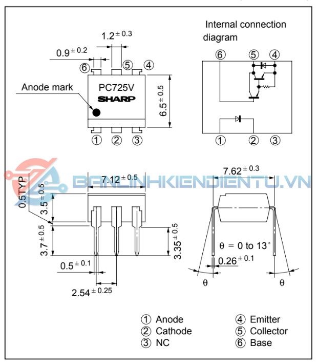 Kích thước PC725V