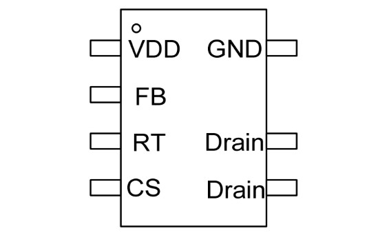 Sơ đồ chân IC OB2500NCP