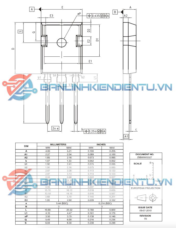 kích thước của H20PR5