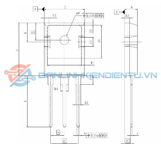 Kích thước 35N60CFD
