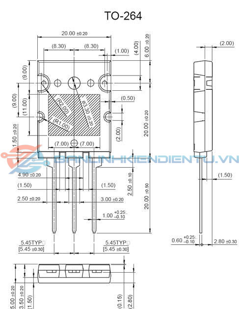Kích thước FDL100N50F