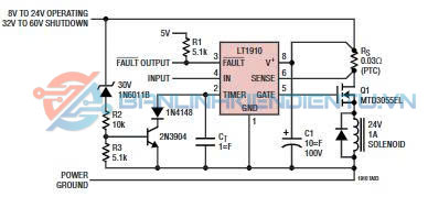 Mạch ứng dụng tiêu biểu LT1910E